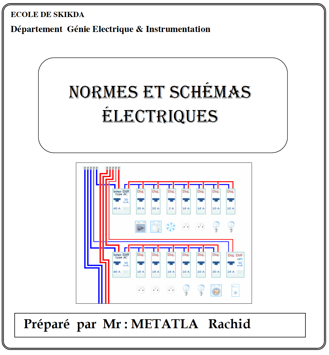 Principales règles de schéma électrique et de câblage en PDF